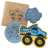 Monster Truck Cookie Cutter | Stamp | Stencil #2 Comic Book / Vehicles Cookie Cutter Lady 
