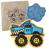 Monster Truck Cookie Cutter | Stamp | Stencil #2 Comic Book / Vehicles Cookie Cutter Lady 