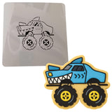 Monster Truck Cookie Cutter | Stamp | Stencil #2 Comic Book / Vehicles Cookie Cutter Lady 