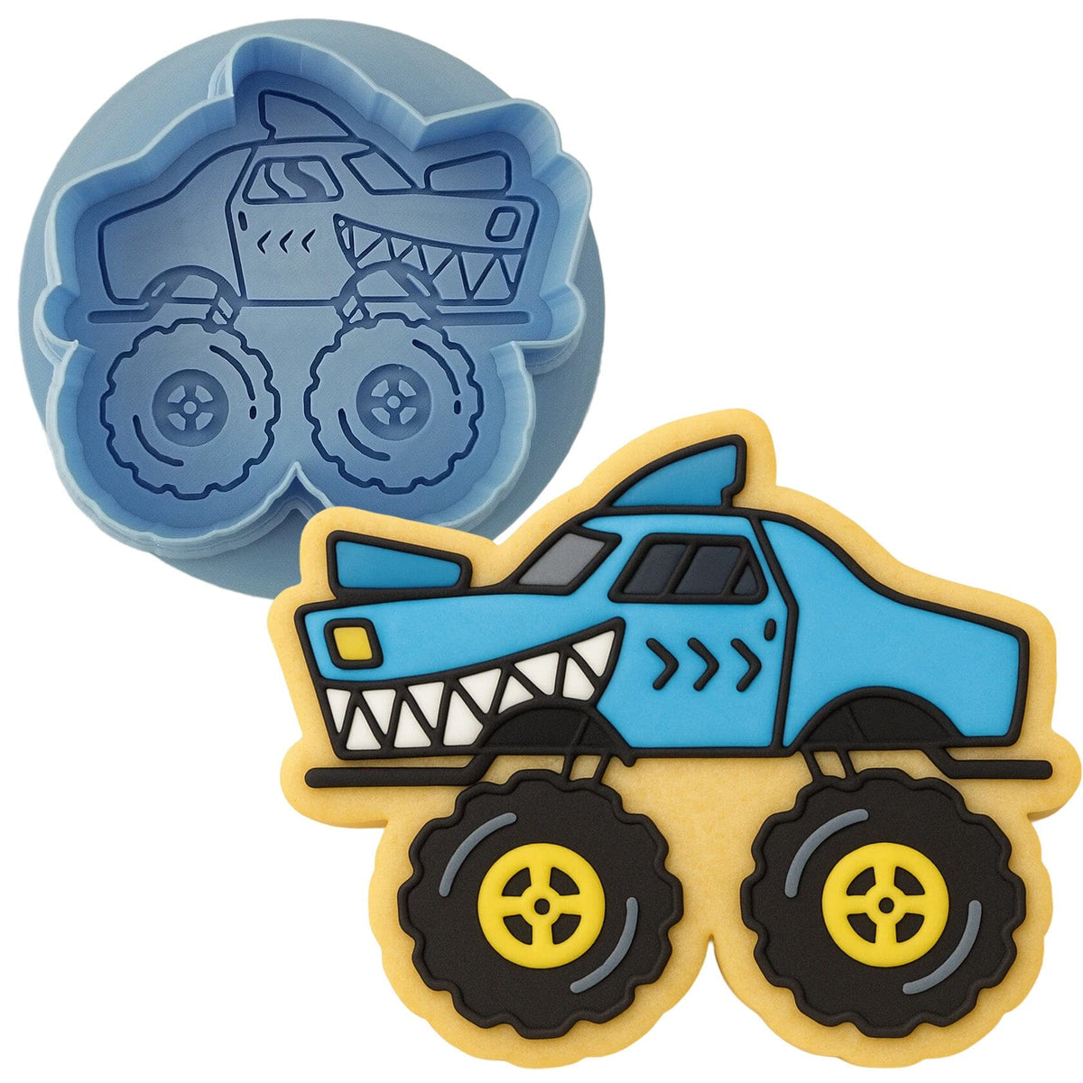 Monster Truck Cookie Cutter | Stamp | Stencil #2 Comic Book / Vehicles Cookie Cutter Lady 