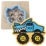 Monster Truck Cookie Cutter | Stamp | Stencil #2 Comic Book / Vehicles Cookie Cutter Lady 