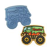 Monster Truck Cookie Cutter | Stamp | Stencil #3 Comic Book / Vehicles Cookie Cutter Lady MINI - 2 Inches (5cm) Stamp ONLY 