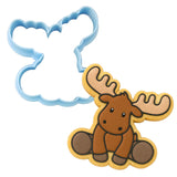 Moose Body Cookie Cutter | Stamp | Stencil #1 Animals & Dinosaurs Cookie Cutter Lady MINI - 2 Inches (5cm) Cookie Cutter ONLY (Outline) 
