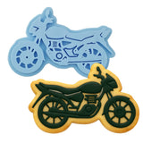 Motorcycle Cookie Cutter | Stamp | Stencil #3 Comic Book / Vehicles Cookie Cutter Lady MINI - 2 Inches (5cm) Stamp ONLY 