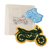 Motorcycle Cookie Cutter | Stamp | Stencil #3 Comic Book / Vehicles Cookie Cutter Lady 