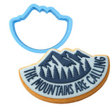Mountains Are Calling Cookie Cutter | Stamp | Stencil #1 Boys/ Army / Outdoorsman Cookie Cutter Lady 2 Inch Small Cupcake Cutter Only No