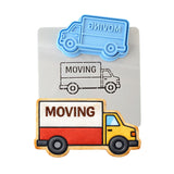 Moving Truck Cookie Cutter | Stamp | Stencil - SHARP EDGES - FAST Shipping - Choose Your Own Size! #1 Cookie Cutter Lady LITTLE - 3 Inches (7.62cm) **BUNDLE** Cutter + Stamp + Stencil 