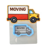 Moving Truck Cookie Cutter | Stamp | Stencil - SHARP EDGES - FAST Shipping - Choose Your Own Size! #1 Cookie Cutter Lady LITTLE - 3 Inches (7.62cm) **BUNDLE** Cutter + Stencil 