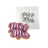 Mr. and Mrs. Cookie Cutter | Stamp | Stencil #1 Wedding / Baby / V Day Cookie Cutter Lady MINI - 2 Inches (5cm) Stencil ONLY 