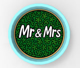 Mr and Mrs Green Circle Cookie Cutter | Stamp | Stencil - SHARP EDGES - FAST Shipping - Choose Your Own Size! #1