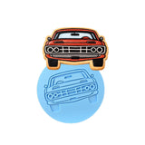 Muscle Car Cookie Cutter | Stamp | Stencil #1 Comic Book / Vehicles Cookie Cutter Lady MINI - 2 Inches (5cm) Debosser ONLY 