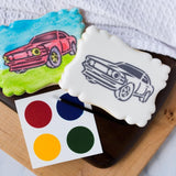 Muscle Car Cookie Cutter | Stamp | Stencil #2 Comic Book / Vehicles Cookie Cutter Lady 