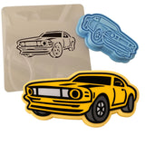 Muscle Car Cookie Cutter | Stamp | Stencil #2 Comic Book / Vehicles Cookie Cutter Lady 