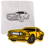 Muscle Car Cookie Cutter | Stamp | Stencil #2 Comic Book / Vehicles Cookie Cutter Lady 