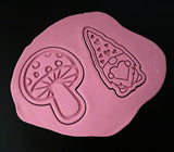 Mushroom Cookie Cutter | Stamp | Stencil #2 Miscellaneous Cookie Cutter Lady 