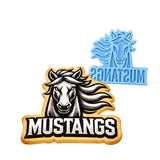 Mustangs Words 1 Cookie Cutter | Stamp | Stencil - SHARP EDGES - FAST Shipping - Choose Your Own Size! #1 Cookie Cutter Lady LITTLE - 3 Inches (7.62cm) Stamp ONLY 