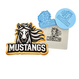 Mustangs Words 1 Cookie Cutter | Stamp | Stencil - SHARP EDGES - FAST Shipping - Choose Your Own Size! #1 Cookie Cutter Lady LITTLE - 3 Inches (7.62cm) **FULL SET BUNDLE** Cutter + Stamp + Stencil + Debosser **BEST DEAL** 