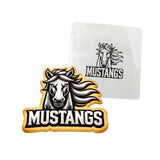 Mustangs Words 1 Cookie Cutter | Stamp | Stencil - SHARP EDGES - FAST Shipping - Choose Your Own Size! #1 Cookie Cutter Lady LITTLE - 3 Inches (7.62cm) Stencil ONLY 