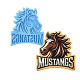 Mustangs Words 2 Cookie Cutter | Stamp | Stencil - SHARP EDGES - FAST Shipping - Choose Your Own Size! #1 Cookie Cutter Lady LITTLE - 3 Inches (7.62cm) Stamp ONLY 