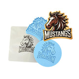 Mustangs Words 2 Cookie Cutter | Stamp | Stencil - SHARP EDGES - FAST Shipping - Choose Your Own Size! #1 Cookie Cutter Lady LITTLE - 3 Inches (7.62cm) **FULL SET BUNDLE** Cutter + Stamp + Stencil + Debosser **BEST DEAL** 