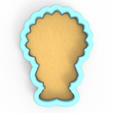 a cookie cutter shaped like a vase on a white background