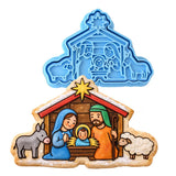 Nativity Scene 3c Cookie Cutter | Stamp | Stencil - SHARP EDGES - FAST Shipping - Choose Your Own Size! #1 Cookie Cutter Lady LITTLE - 3 Inches (7.62cm) **BUNDLE** Cutter + Stamp 