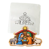 Nativity Scene 3c Cookie Cutter | Stamp | Stencil - SHARP EDGES - FAST Shipping - Choose Your Own Size! #1 Cookie Cutter Lady LITTLE - 3 Inches (7.62cm) Stencil ONLY 