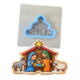 Nativity Scene 3c Cookie Cutter | Stamp | Stencil - SHARP EDGES - FAST Shipping - Choose Your Own Size! #1 Cookie Cutter Lady LITTLE - 3 Inches (7.62cm) **BUNDLE** Cutter + Stencil 