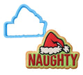 Naughty Grinch Cookie Cutter | Stamp | Stencil #1 Xmas / Winter / NYE Cookie Cutter Lady MINI - 2 Inches (5cm) Cookie Cutter ONLY (Outline) 