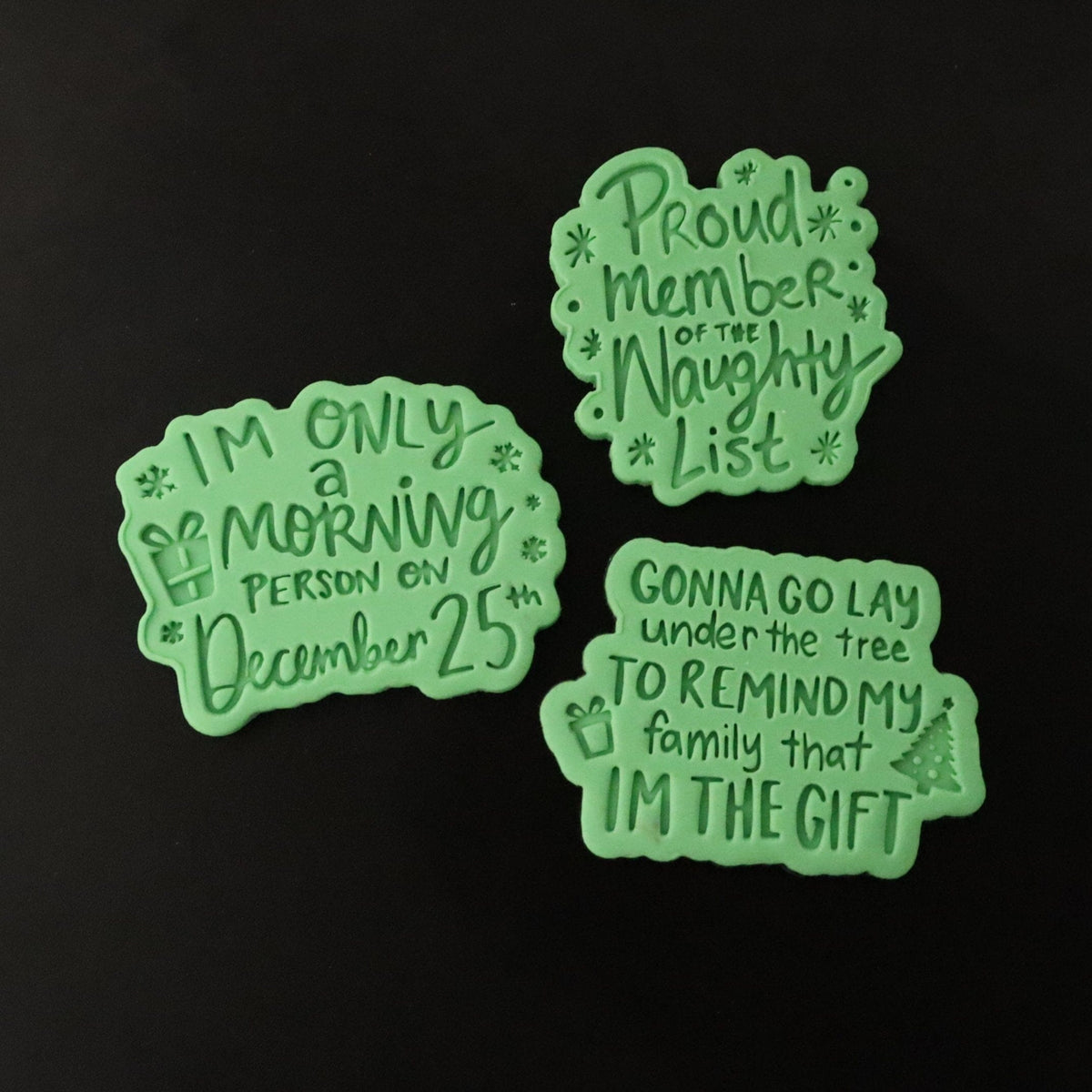 Naughty List Cookie Cutter | Stamp | Stencil #1 Xmas / Winter / NYE Cookie Cutter Lady 