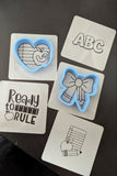 Notepad Apple Heart 1 Cookie Cutter | Stamp | Stencil - SHARP EDGES - FAST Shipping - Choose Your Own Size! #1 Cookie Cutter Lady 
