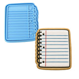 Notepad Cookie Cutter | Stamp | Stencil #1 Miscellaneous Cookie Cutter Lady MINI - 2 Inches (5cm) **BUNDLE** Cutter + Stamp 