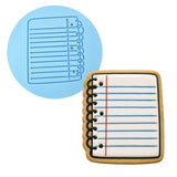 Notepad Cookie Cutter | Stamp | Stencil #1 Miscellaneous Cookie Cutter Lady MINI - 2 Inches (5cm) Debosser ONLY 