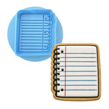 Notepad Cookie Cutter | Stamp | Stencil #1 Miscellaneous Cookie Cutter Lady MINI - 2 Inches (5cm) **BUNDLE** Cutter + Debosser 