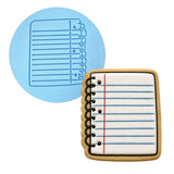 Notepad Cookie Cutter | Stamp | Stencil #1 Miscellaneous Cookie Cutter Lady 