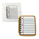Notepad Cookie Cutter | Stamp | Stencil #1 Miscellaneous Cookie Cutter Lady MINI - 2 Inches (5cm) Stencil ONLY 