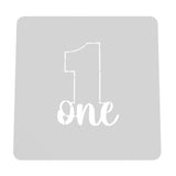 Number One Cookie Cutter | Stamp | Stencil birthday Cookie Cutter Lady MINI - 2 Inches (5cm) Stencil ONLY