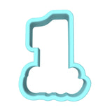Number One Birthday Cookie Cutter | Stamp | Stencil Cookie Cutter Lady 
