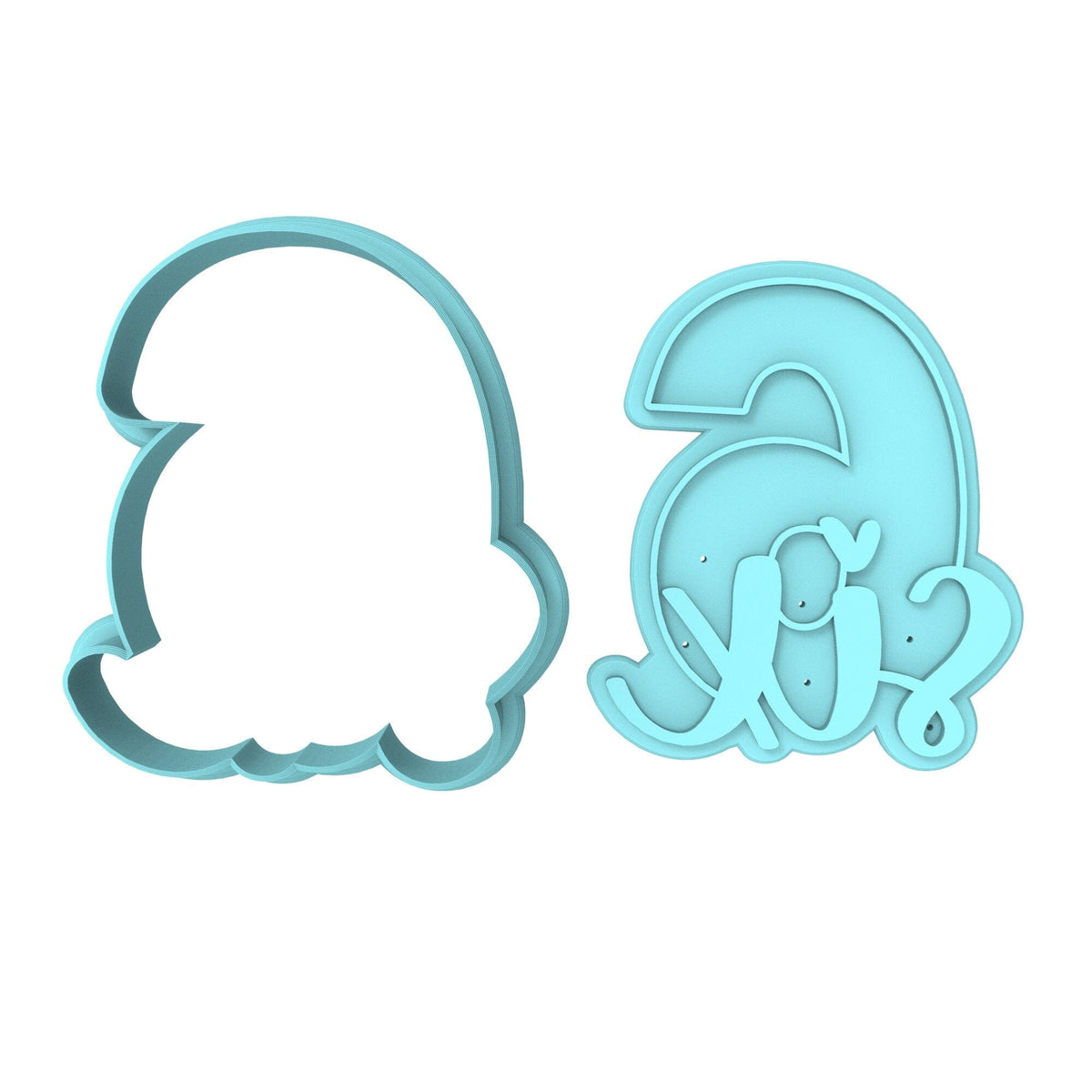 Number Six Birthday Cookie Cutter | Stamp | Stencil Cookie Cutter Lady 
