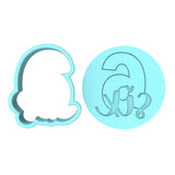 Number Six Birthday Cookie Cutter | Stamp | Stencil Cookie Cutter Lady 