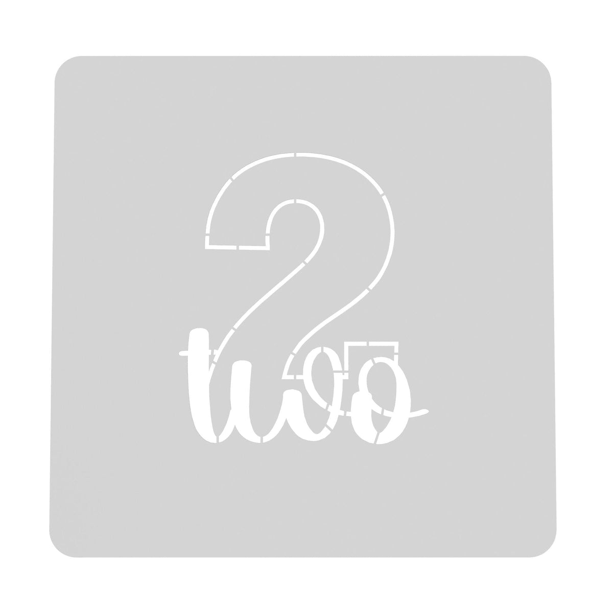 Number Two Birthday Cookie Cutter | Stamp | Stencil Cookie Cutter Lady 