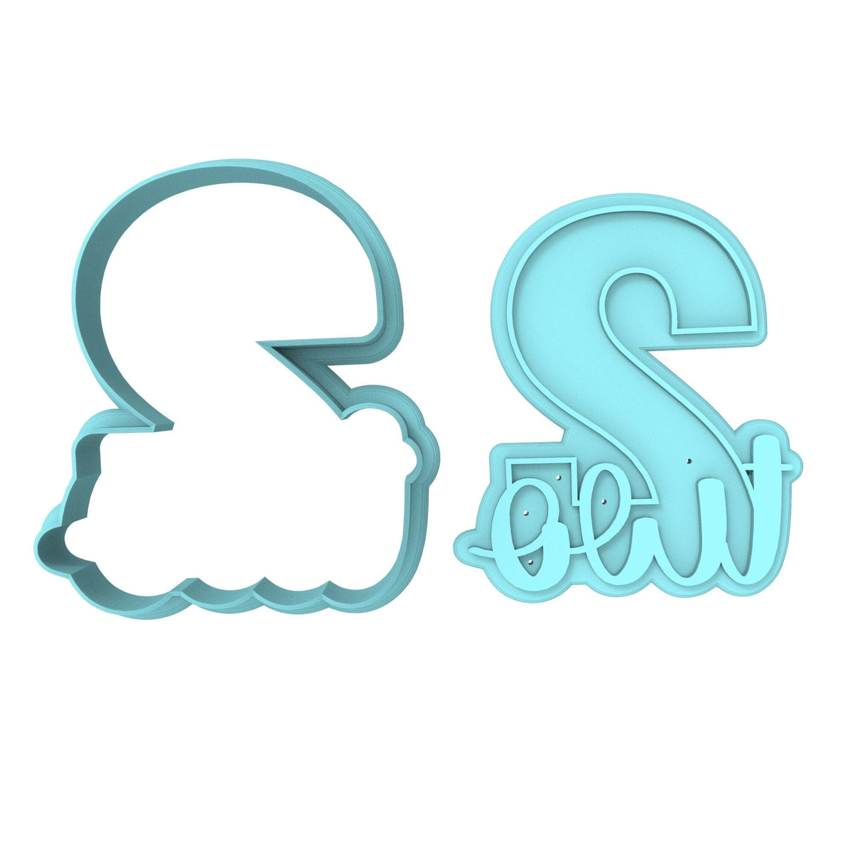 Number Two Birthday Cookie Cutter | Stamp | Stencil Cookie Cutter Lady 