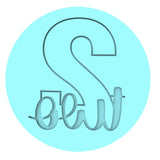 Number Two Birthday Cookie Cutter | Stamp | Stencil Cookie Cutter Lady 