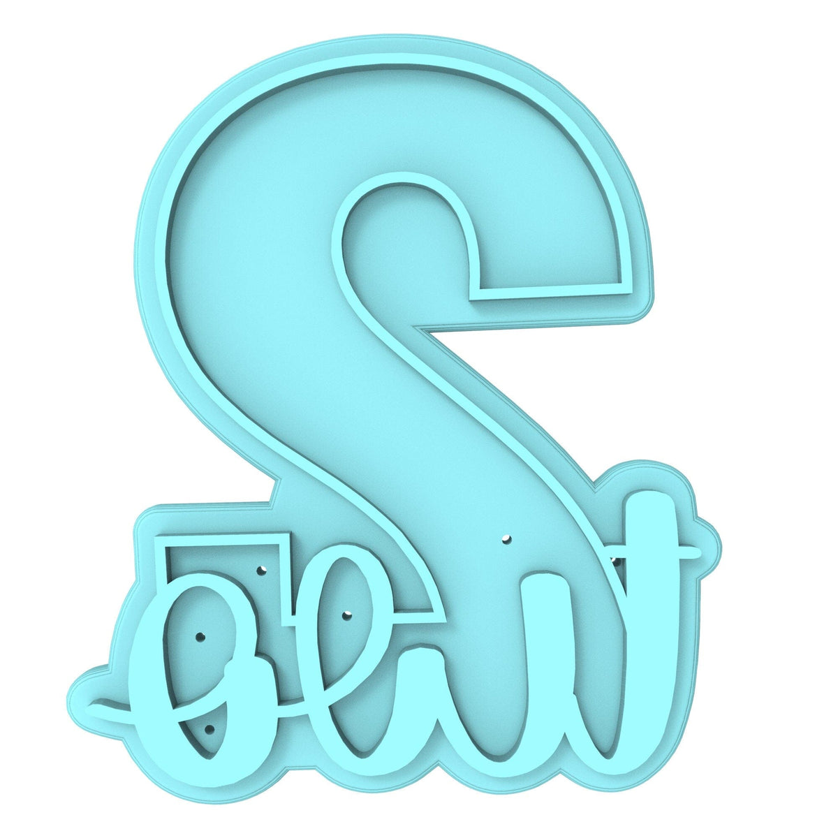 Number Two Birthday Cookie Cutter | Stamp | Stencil Cookie Cutter Lady 