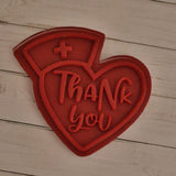 Nurse Thank You Cookie Cutter | Stamp | Stencil #1 School / Grad Cookie Cutter Lady 