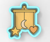 Nursery Mobile Moon and Stars Cookie Cutter | Stamp | Stencil - SHARP EDGES - FAST Shipping - Choose Your Own Size! #1