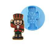 Nutcracker Green and Red Cookie Cutter | Stamp | Stencil - SHARP EDGES - FAST Shipping - Choose Your Own Size! #1 Cookie Cutter Lady LITTLE - 3 Inches (7.62cm) **BUNDLE** Cutter + Debosser 