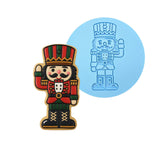 Nutcracker Green and Red Cookie Cutter | Stamp | Stencil - SHARP EDGES - FAST Shipping - Choose Your Own Size! #1 Cookie Cutter Lady LITTLE - 3 Inches (7.62cm) Debosser ONLY 