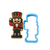 Nutcracker Green and Red Cookie Cutter | Stamp | Stencil - SHARP EDGES - FAST Shipping - Choose Your Own Size! #1 Cookie Cutter Lady LITTLE - 3 Inches (7.62cm) Cookie Cutter ONLY (Outline) 