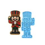 Nutcracker Green and Red Cookie Cutter | Stamp | Stencil - SHARP EDGES - FAST Shipping - Choose Your Own Size! #1 Cookie Cutter Lady LITTLE - 3 Inches (7.62cm) Stamp ONLY 